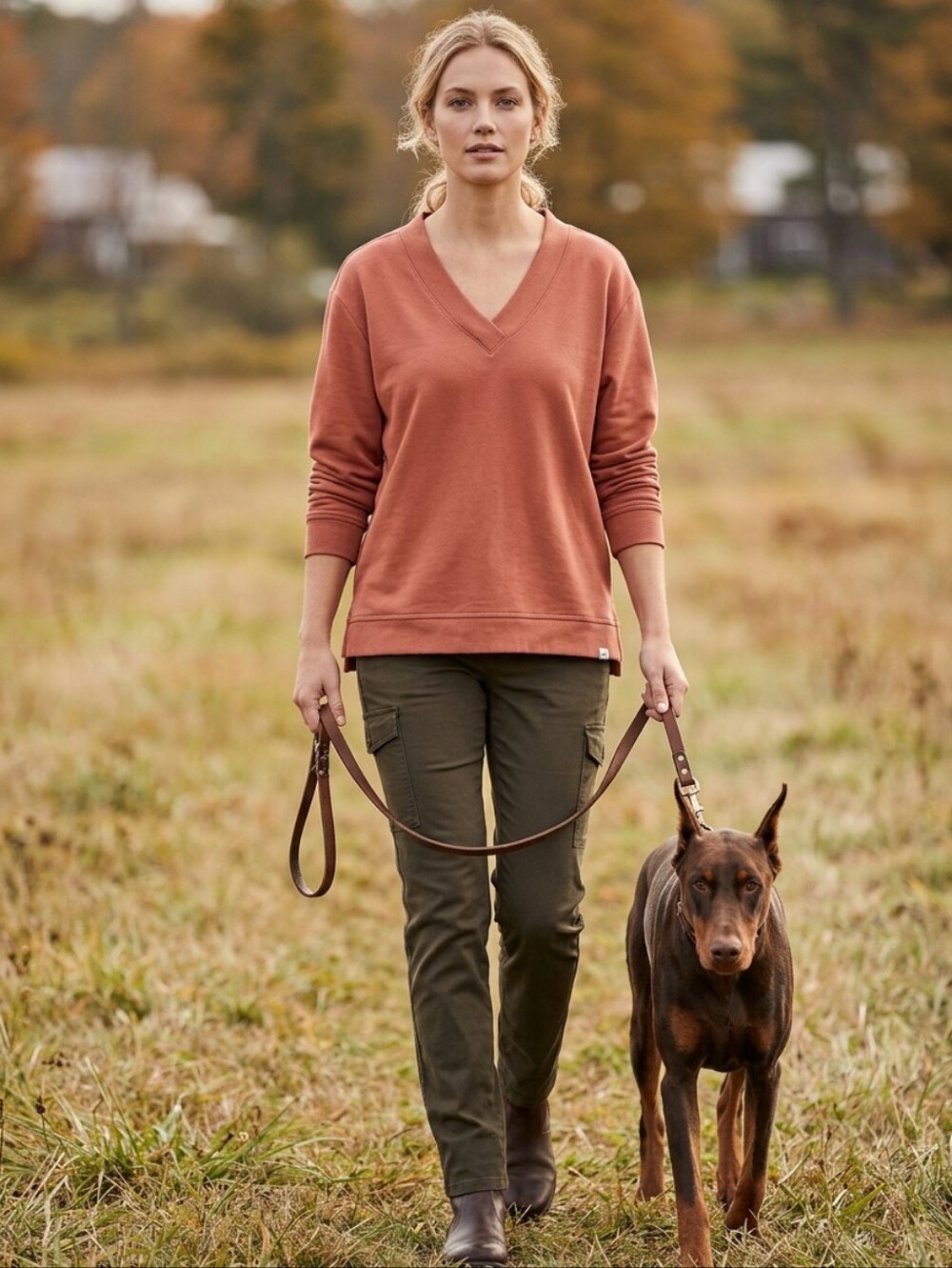 Orvis V Neck Relaxed Sweatshirt. Size XL